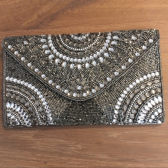 Nordstrom Handbags - New w/out tags Nordstrom beaded envelope clutch